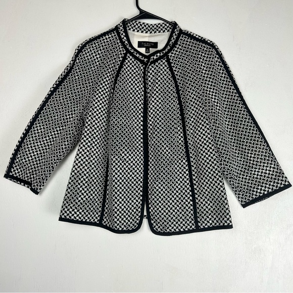 Talbots | single snap jacket blazer style eyelet 3/4 sleeve lightweight career - Picture 1 of 15
